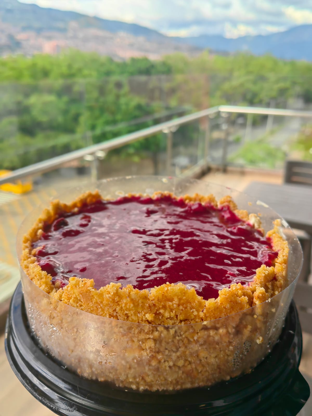 Cheesecake de frutos rojos: diseño de referencia
