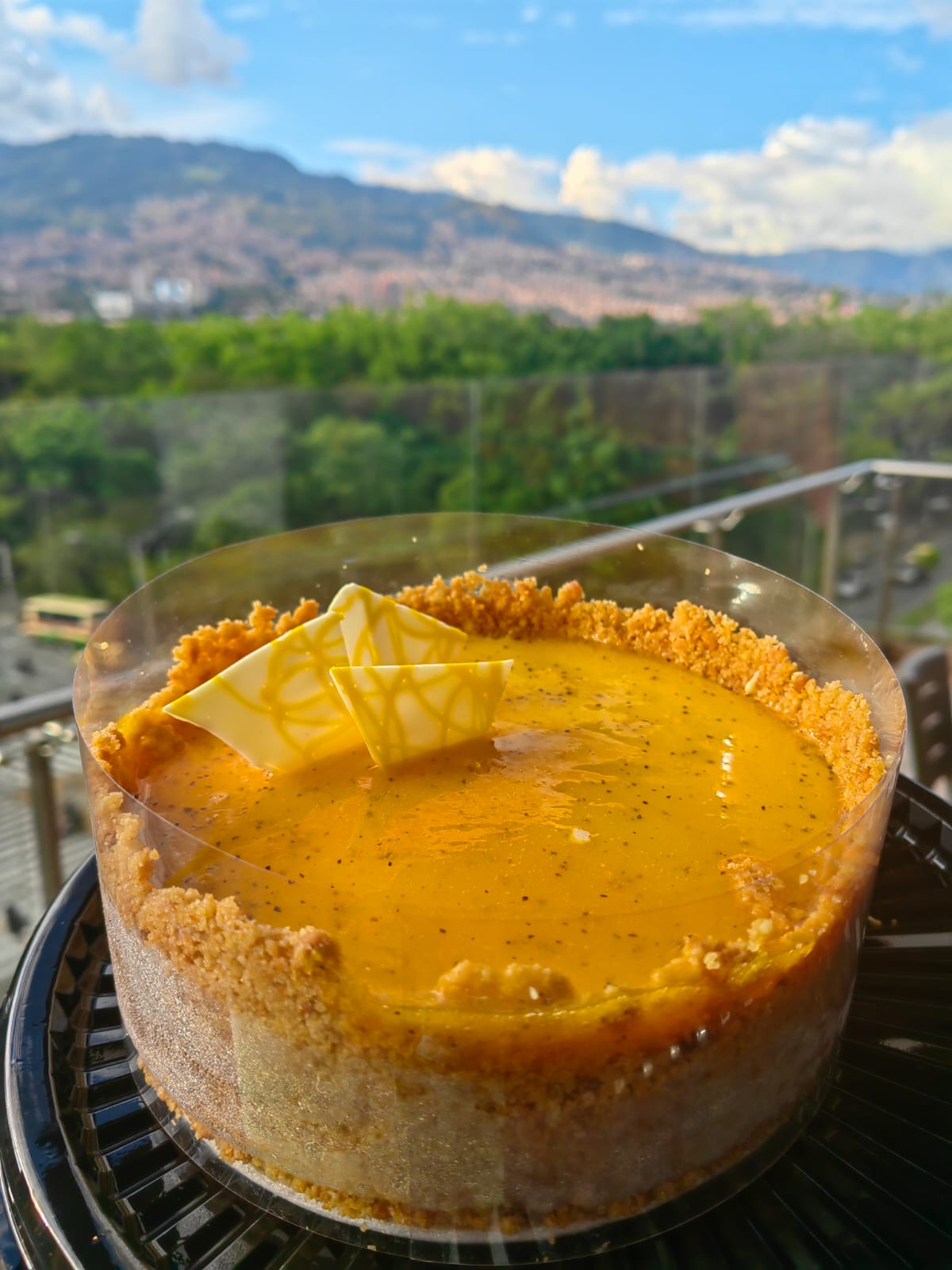 Cheesecake de maracuyá: diseño de referencia