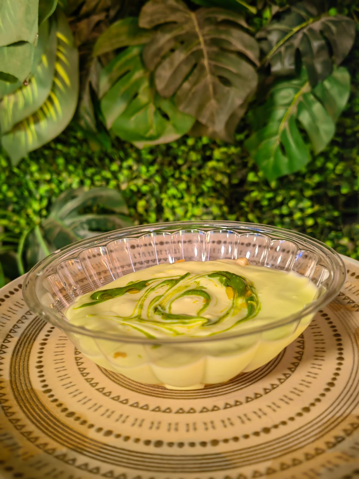 Postre de pistacho: diseño de referencia