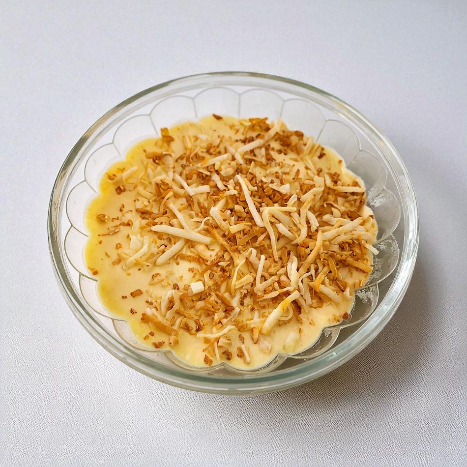 Cheesecake de limón y coco: diseño de referencia